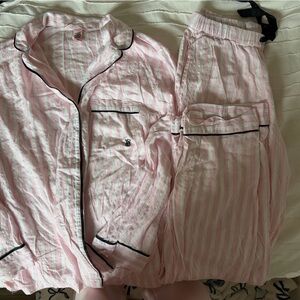 Victoria's Secret Pink and White Striped Loungewear